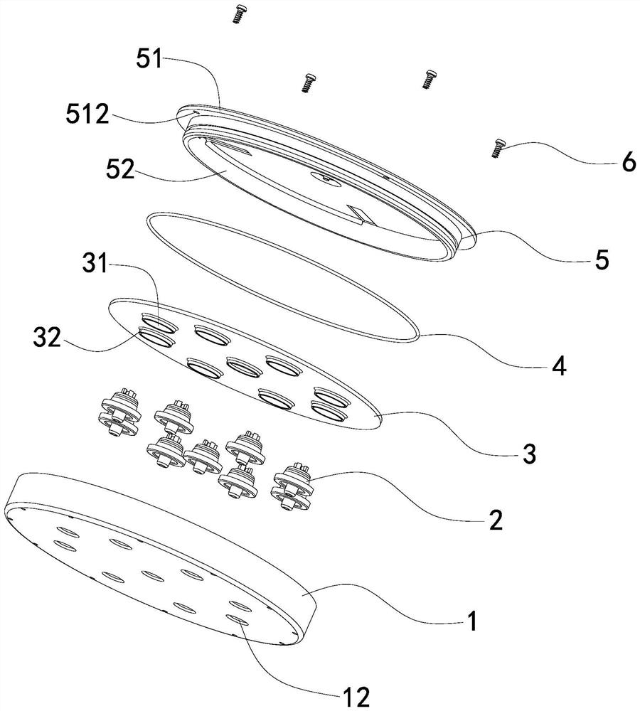 Shower head of swinging water spray structure