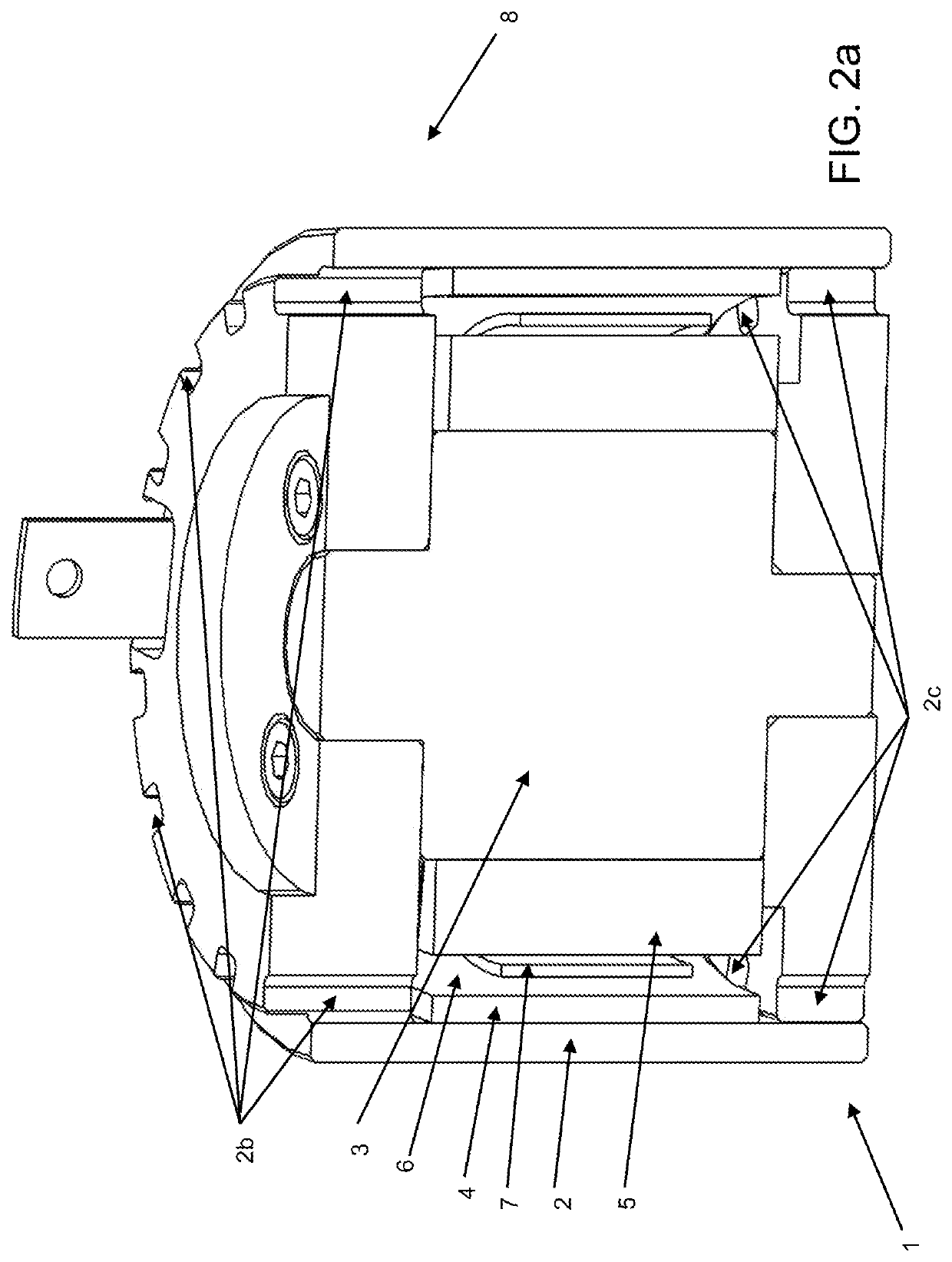 System for cooling the stationary winding of an induction motor