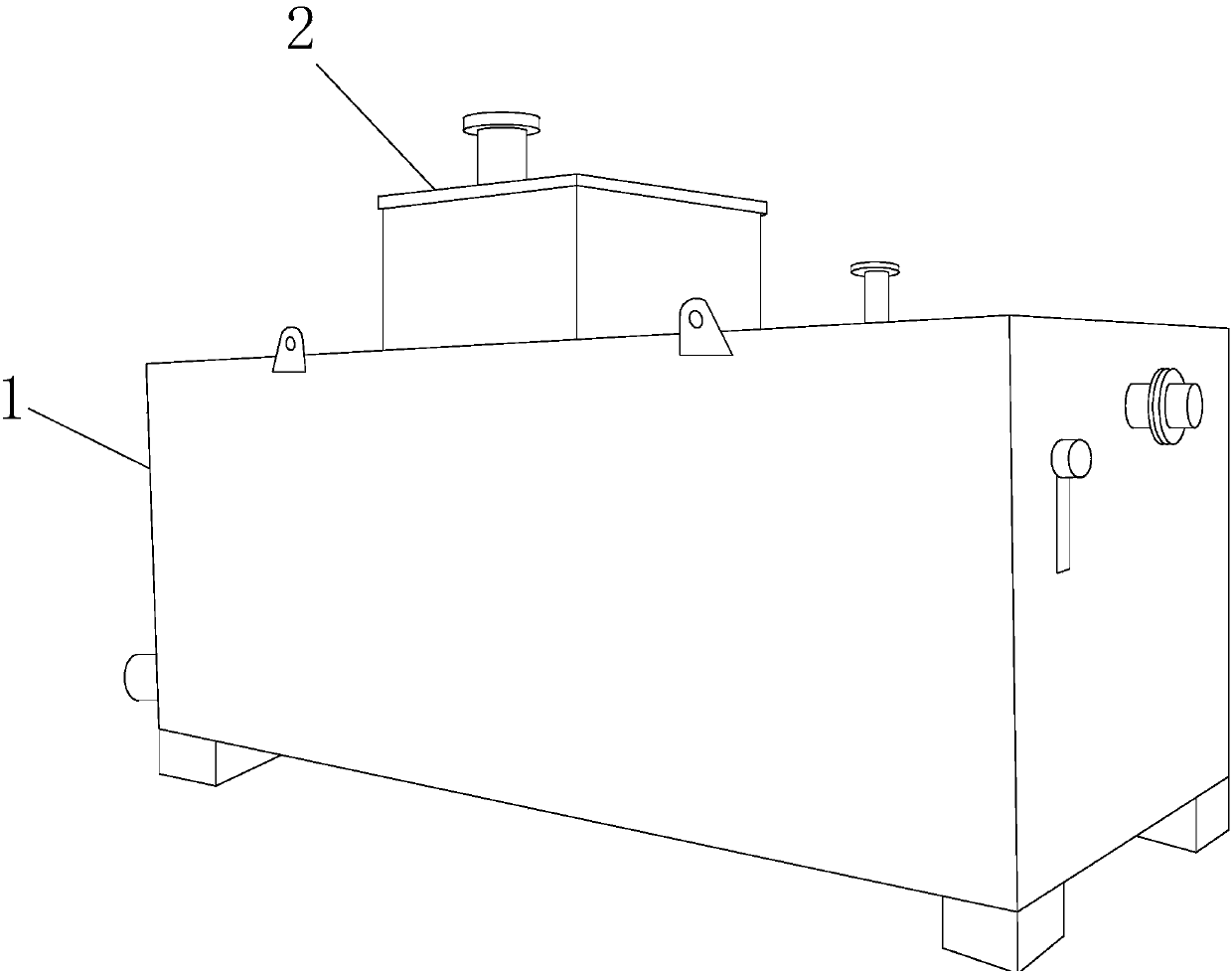 Industrial wastewater treatment equipment of reliable structure