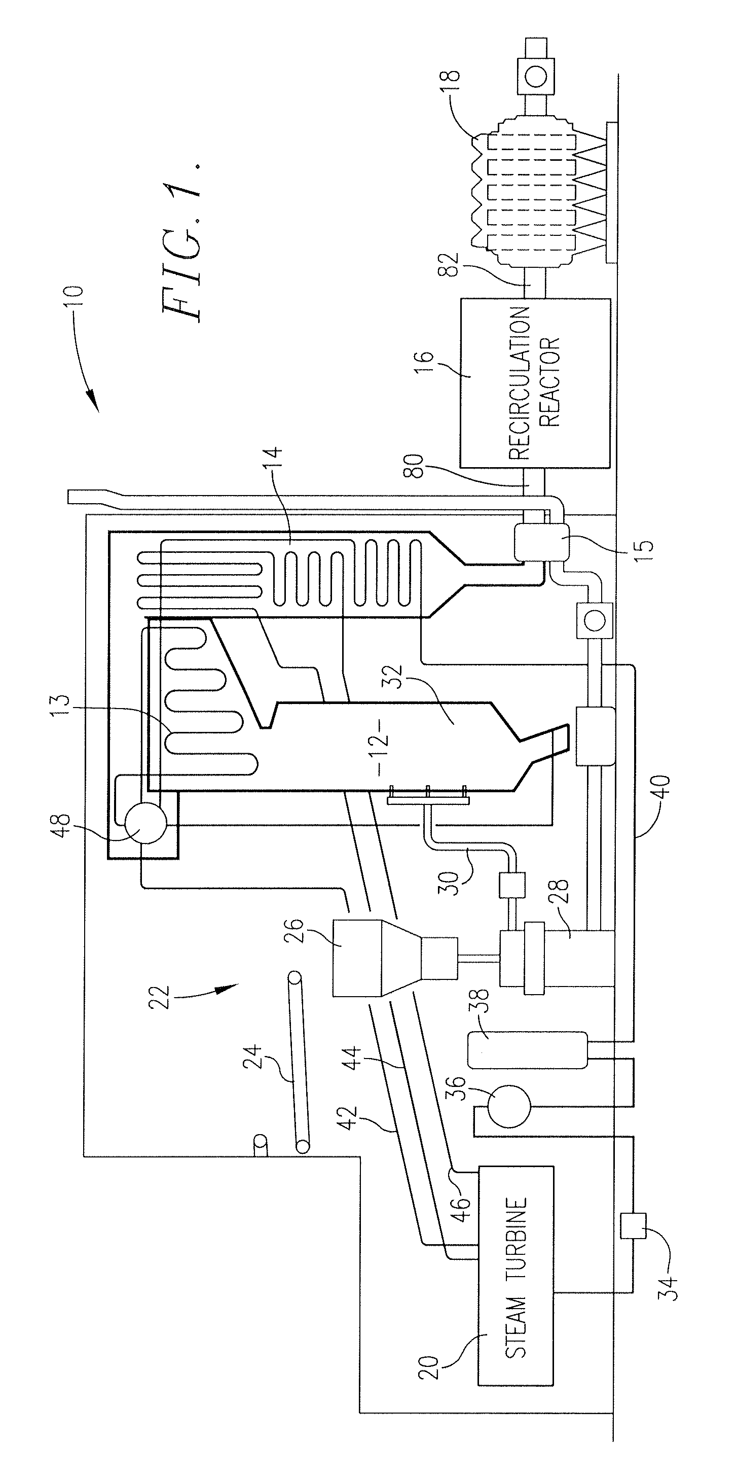 Pollution abatement process for fossil fuel-fired boilers