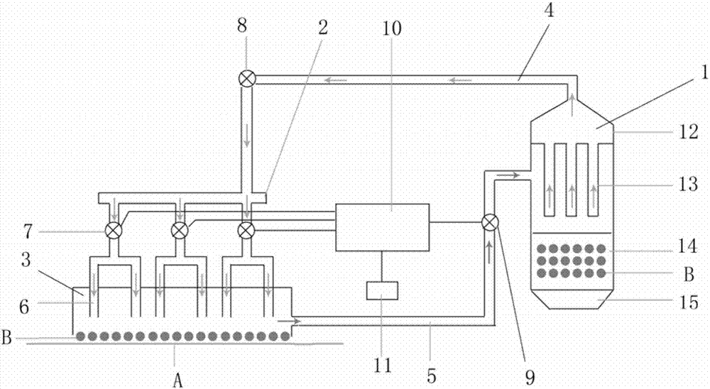 Numerical control pulse blow-cleaning dust removing system and urban road vacuum sweeper