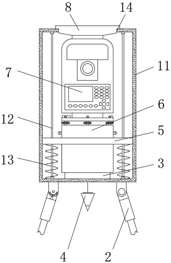 On-site surveying and mapping device for construction project cost