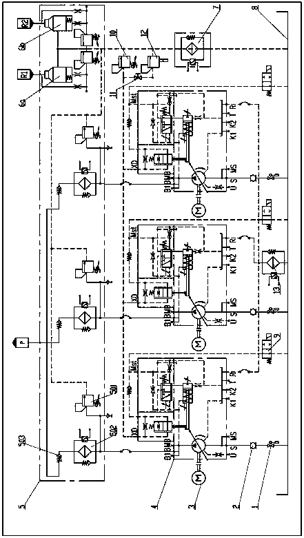 Remote pressure regulating load sensitive hydraulic station