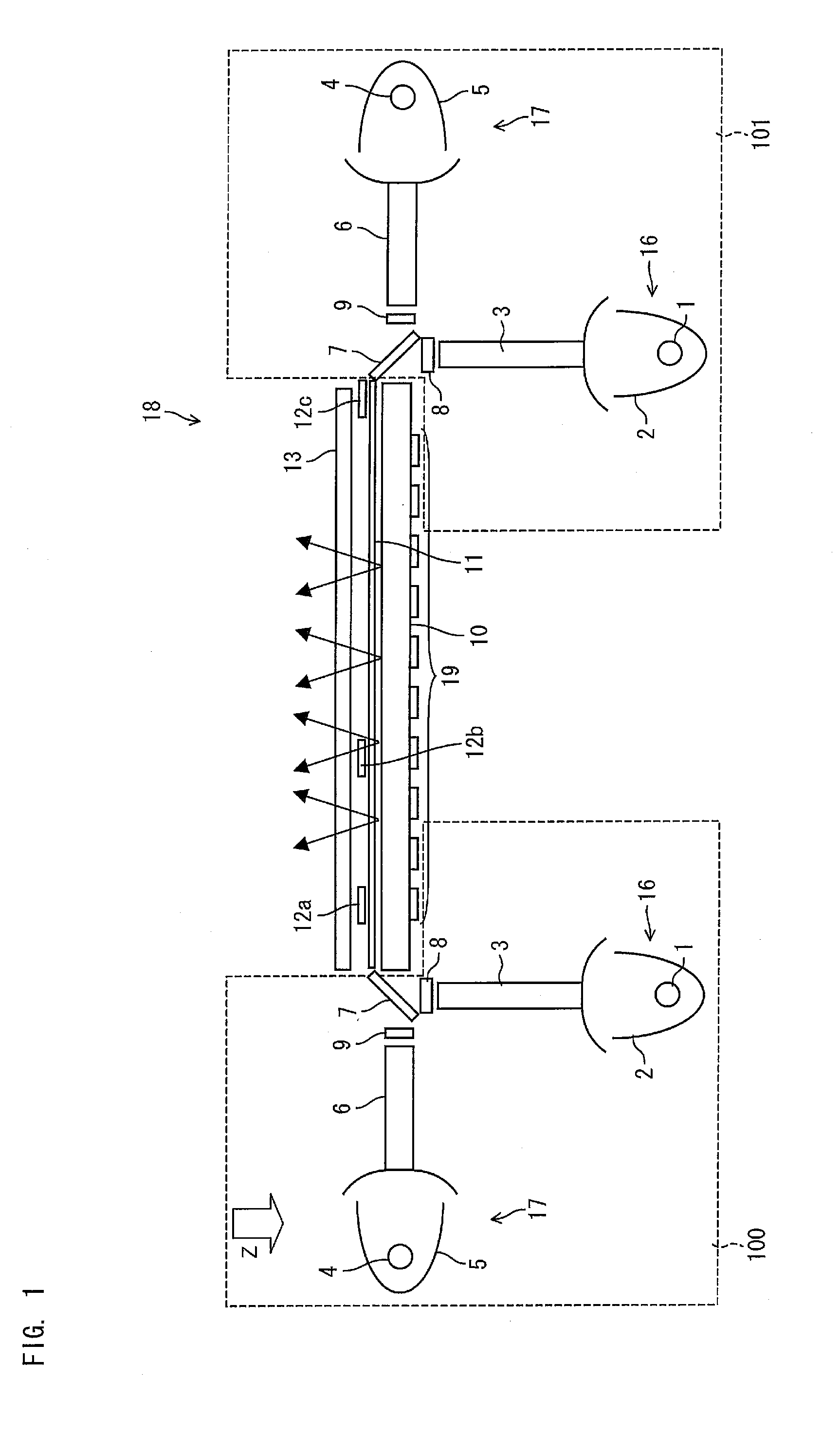 Pseudo-Sunlight Irradiating Apparatus