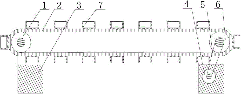 Automatic aluminium ingot conveying structure