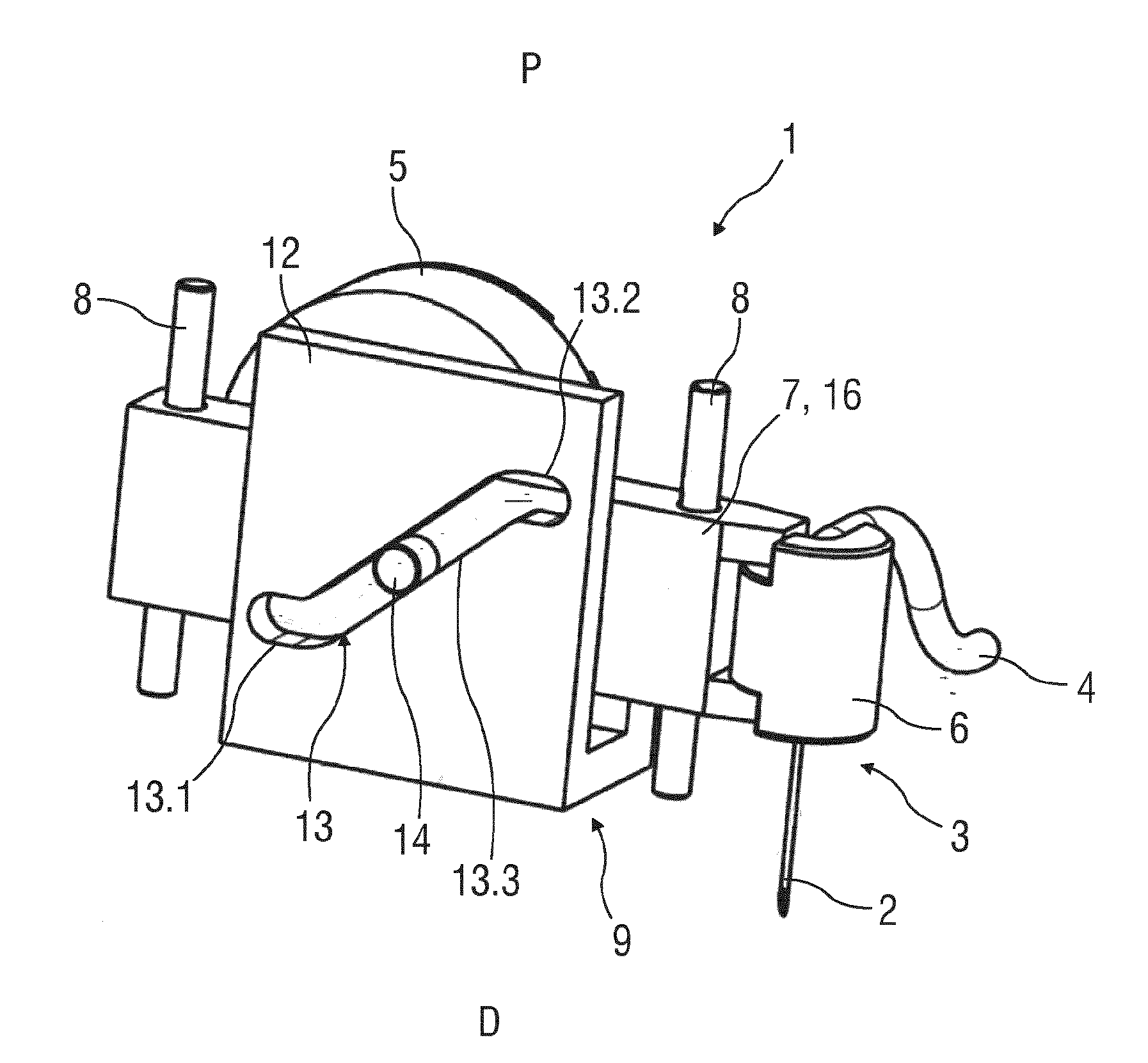 Drive Mechanism for a Needle Insertion Arrangement