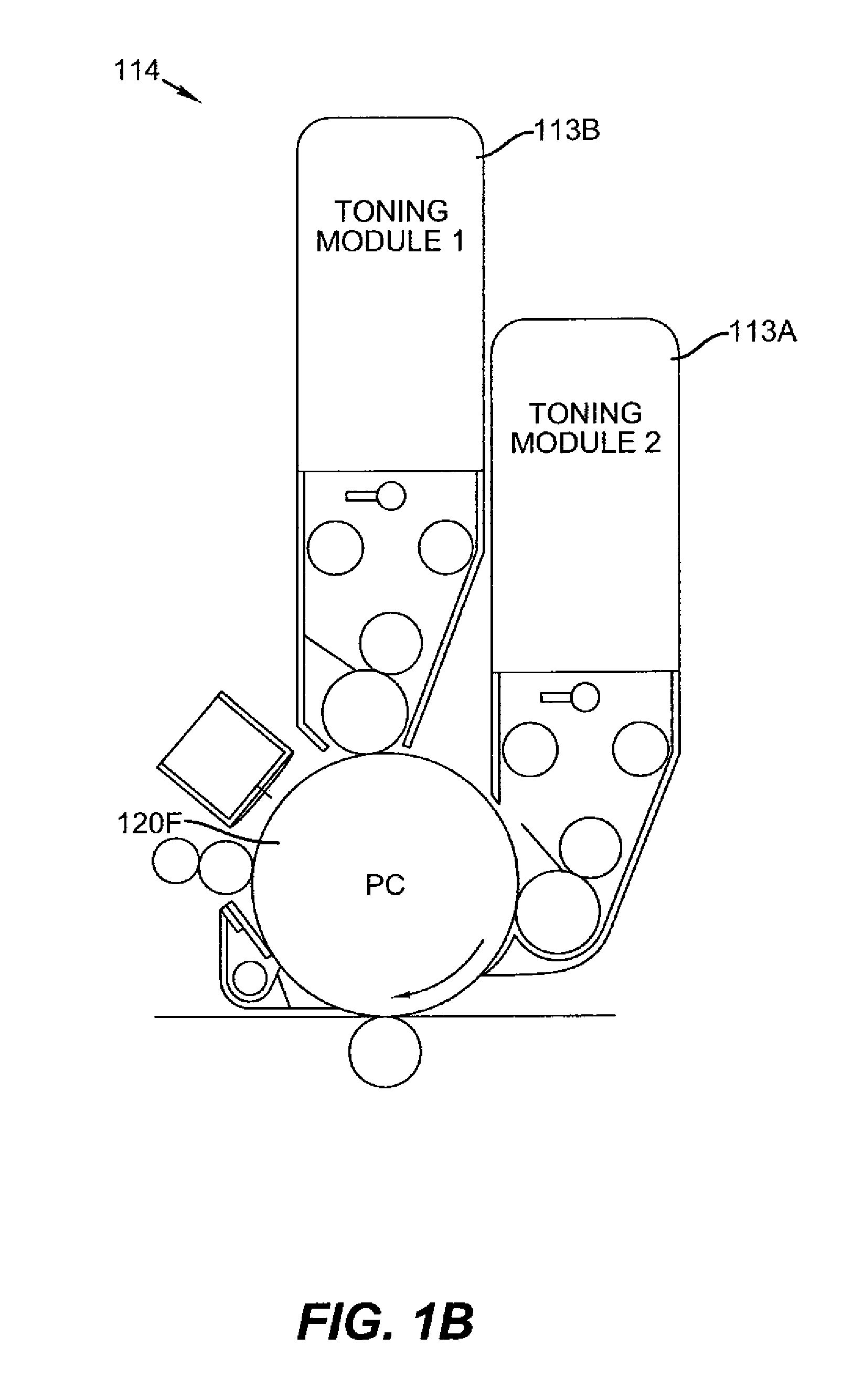 Multicolor electrophotographic print engine