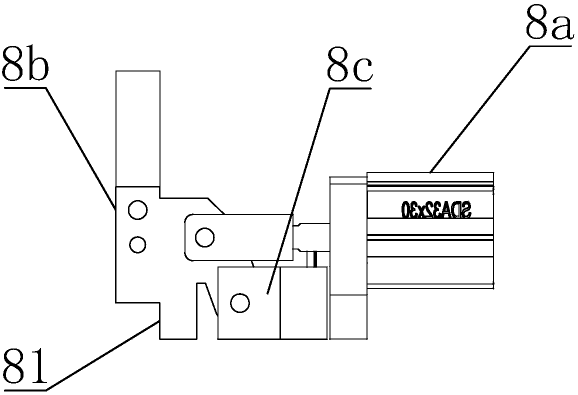 Brace-shaped steel wire welding fixture in sextant seat cushion skeleton