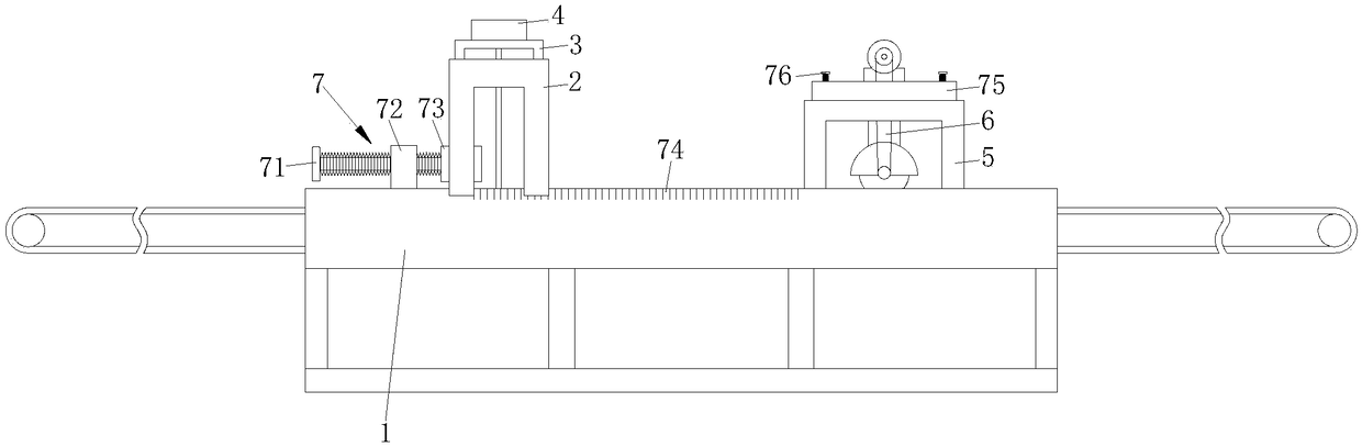 A method and device for controlling the production length of rock wool