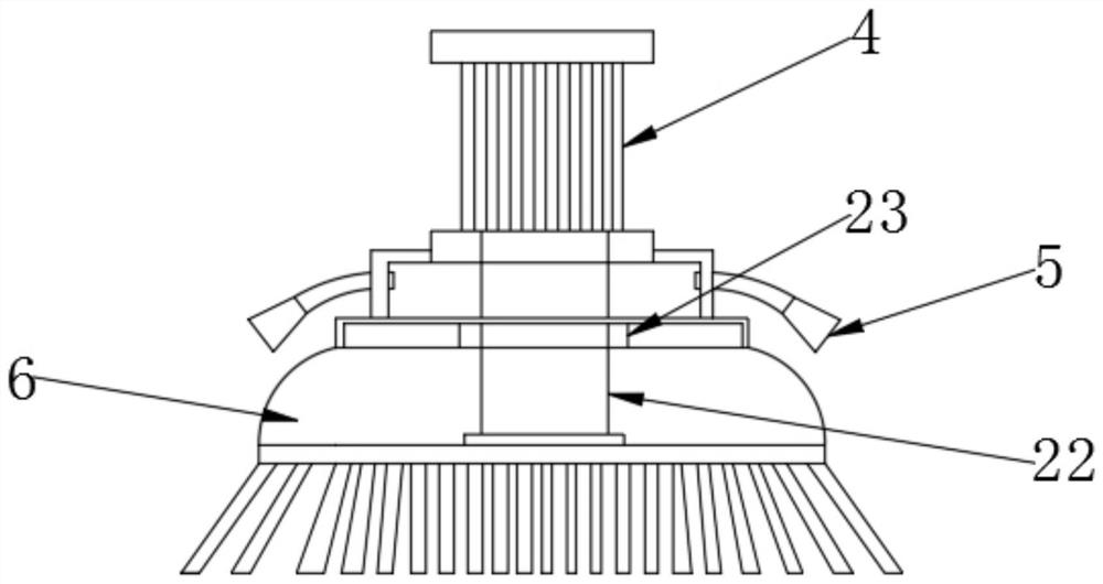 An improved road scrubbing device for sanitation lanes