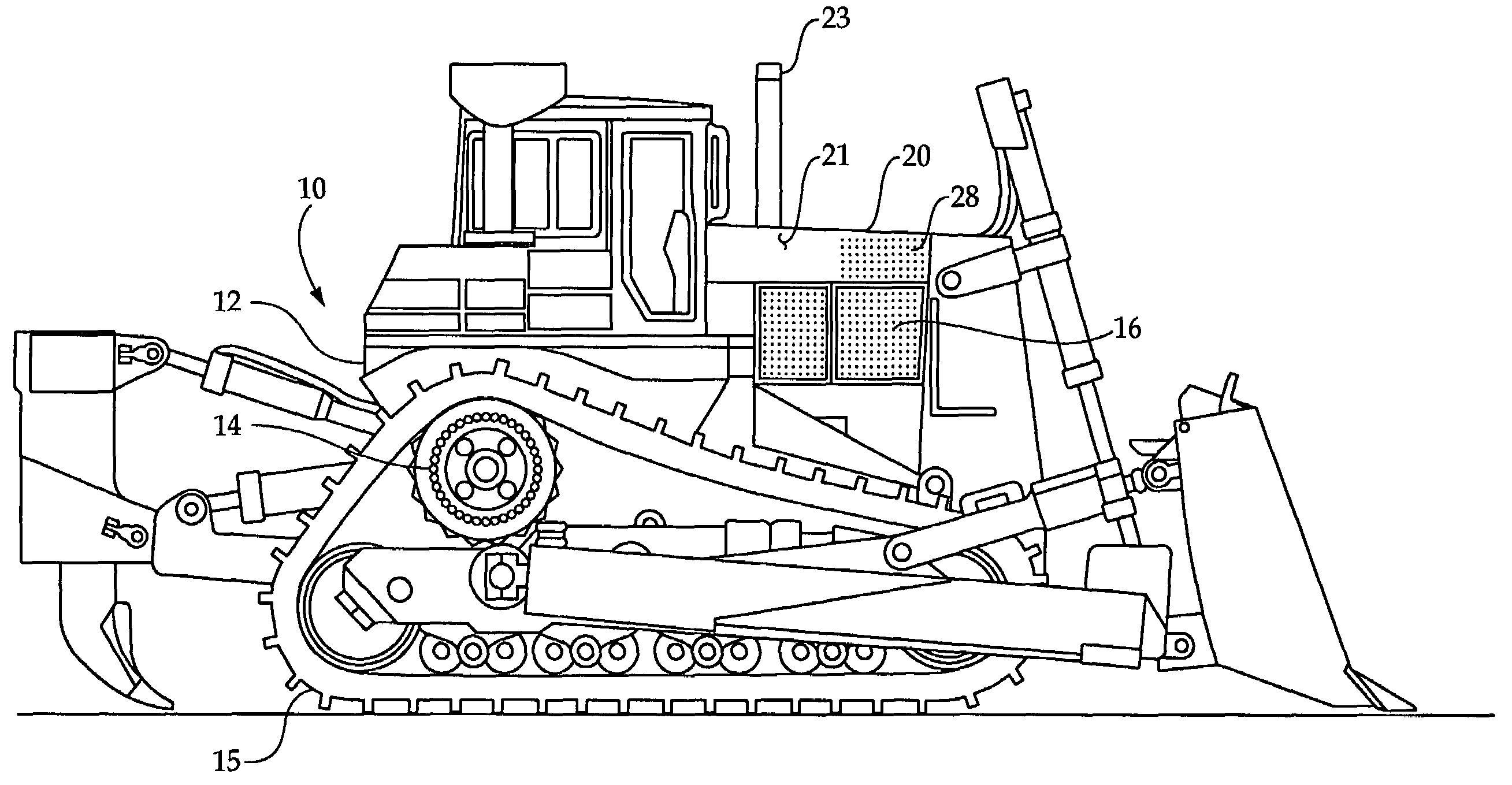 Engine hood assembly enclosure with exhaust aftertreatment device integrated therein, and machine using same