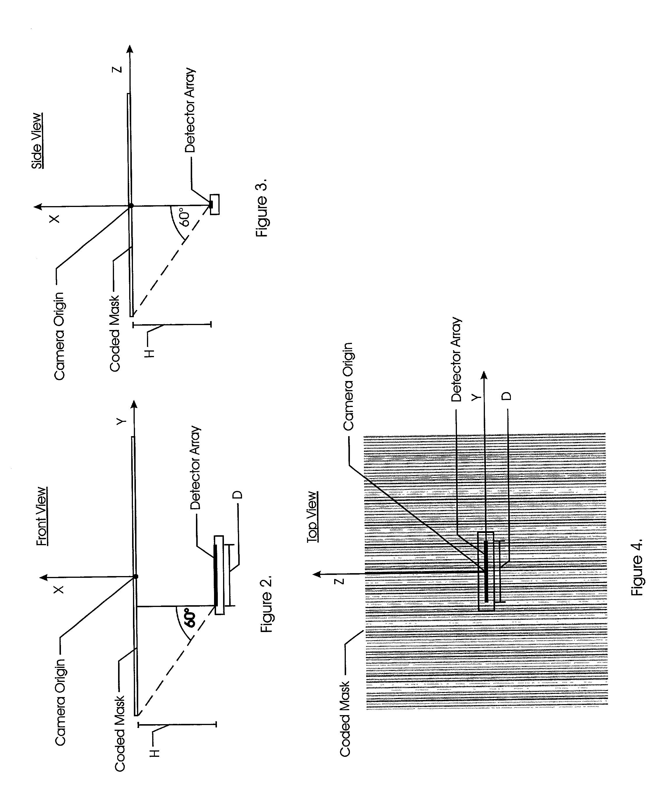 Range adaptable system for determining the angular position and distance of a radiating point source and method of employing