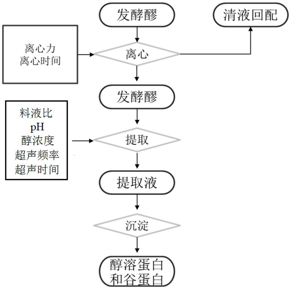 Ultrasonic-assisted corn protein extraction method