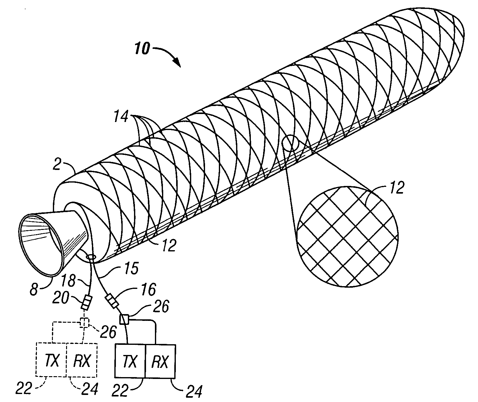 Fiber optic damage detection system for composite pressure vessels