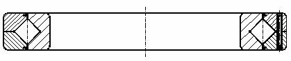 Design method of cross cylindrical roller bearing with two right-angle roller paths