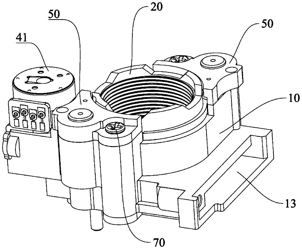 Lens focusing device