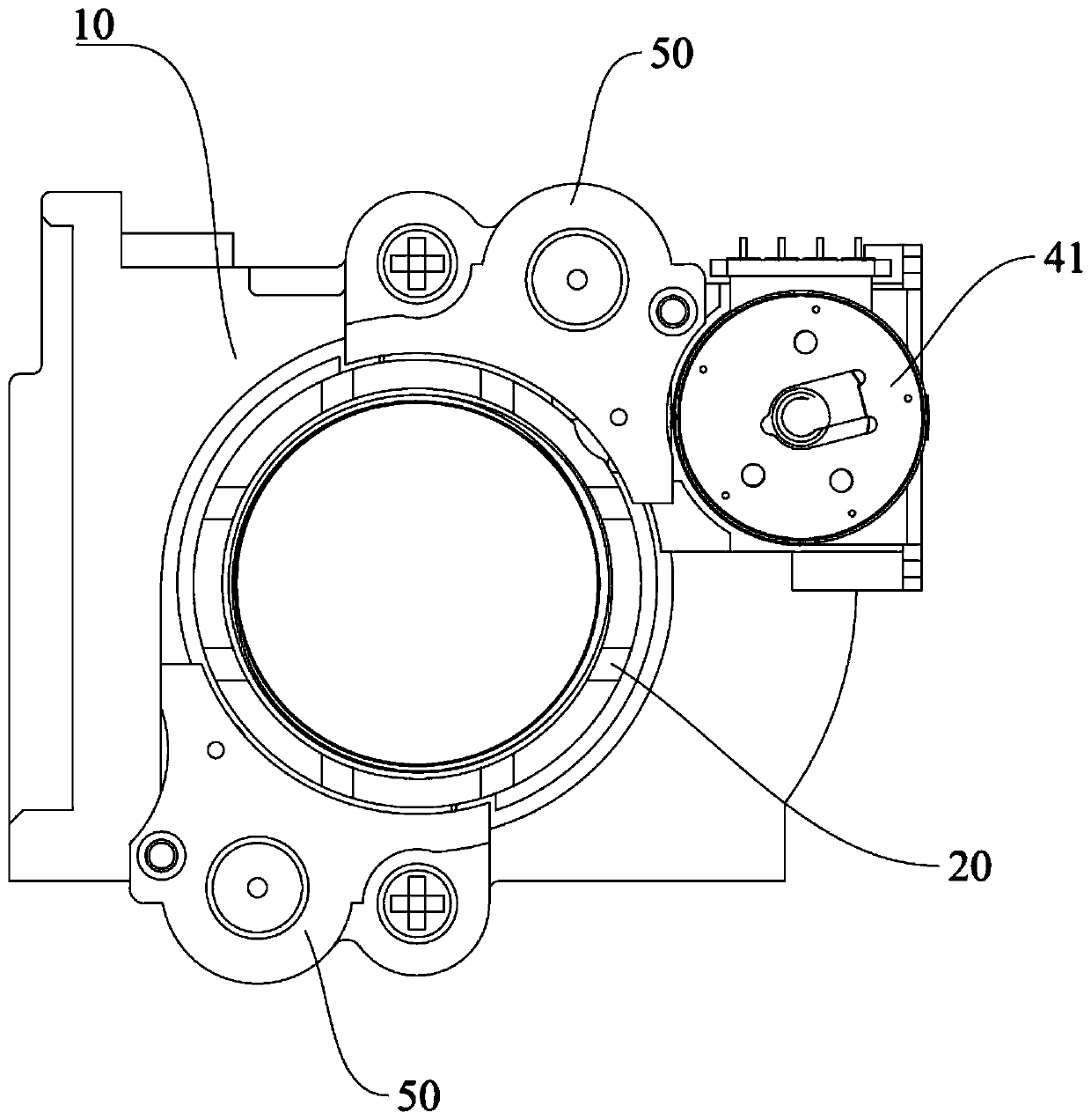 Lens focusing device