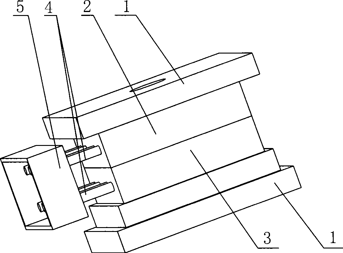 Plastic mold with mold heat conduction device