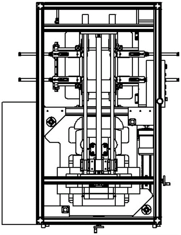 Box folding machine of industrial packing assembly line