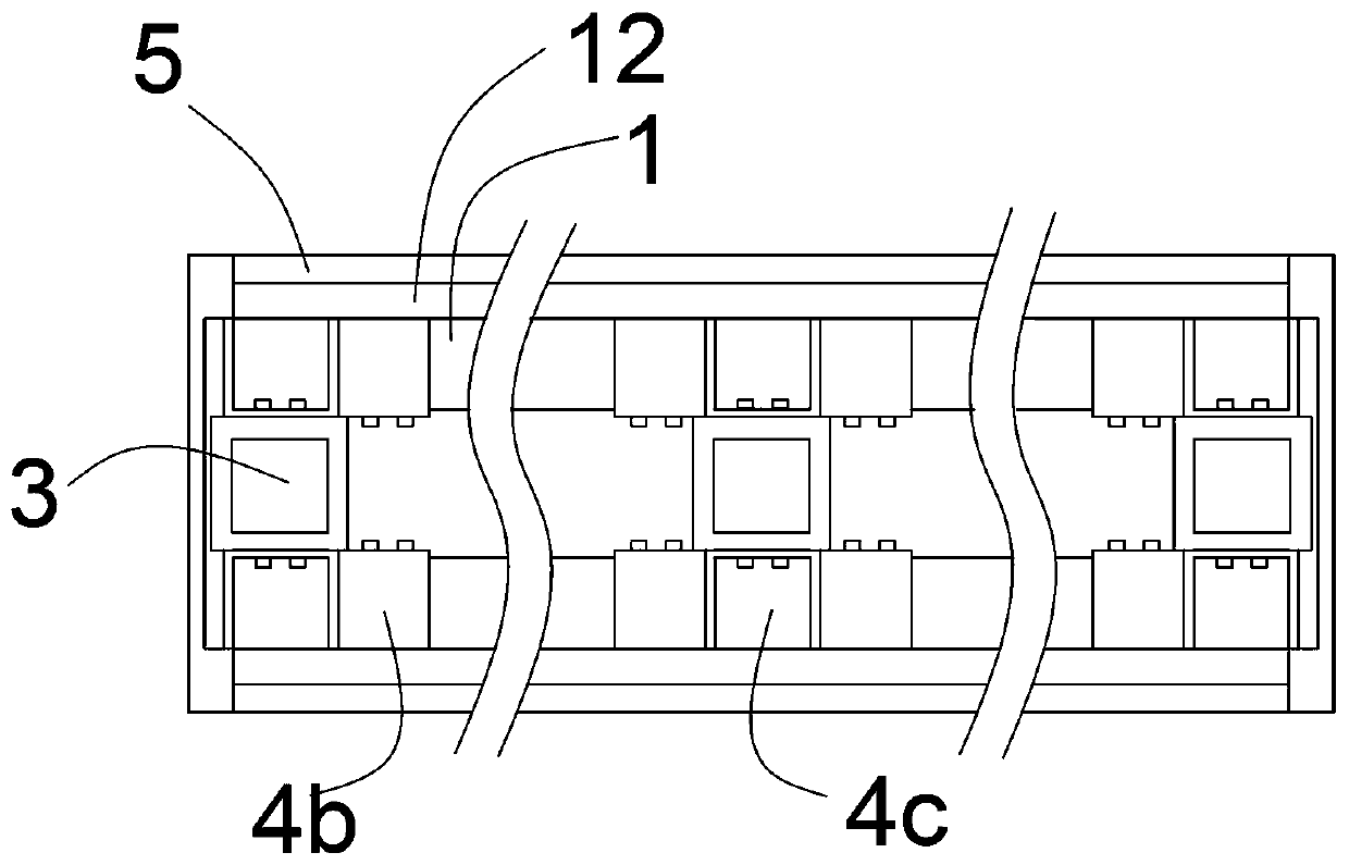 Assembled modular wall structure and mounting method thereof