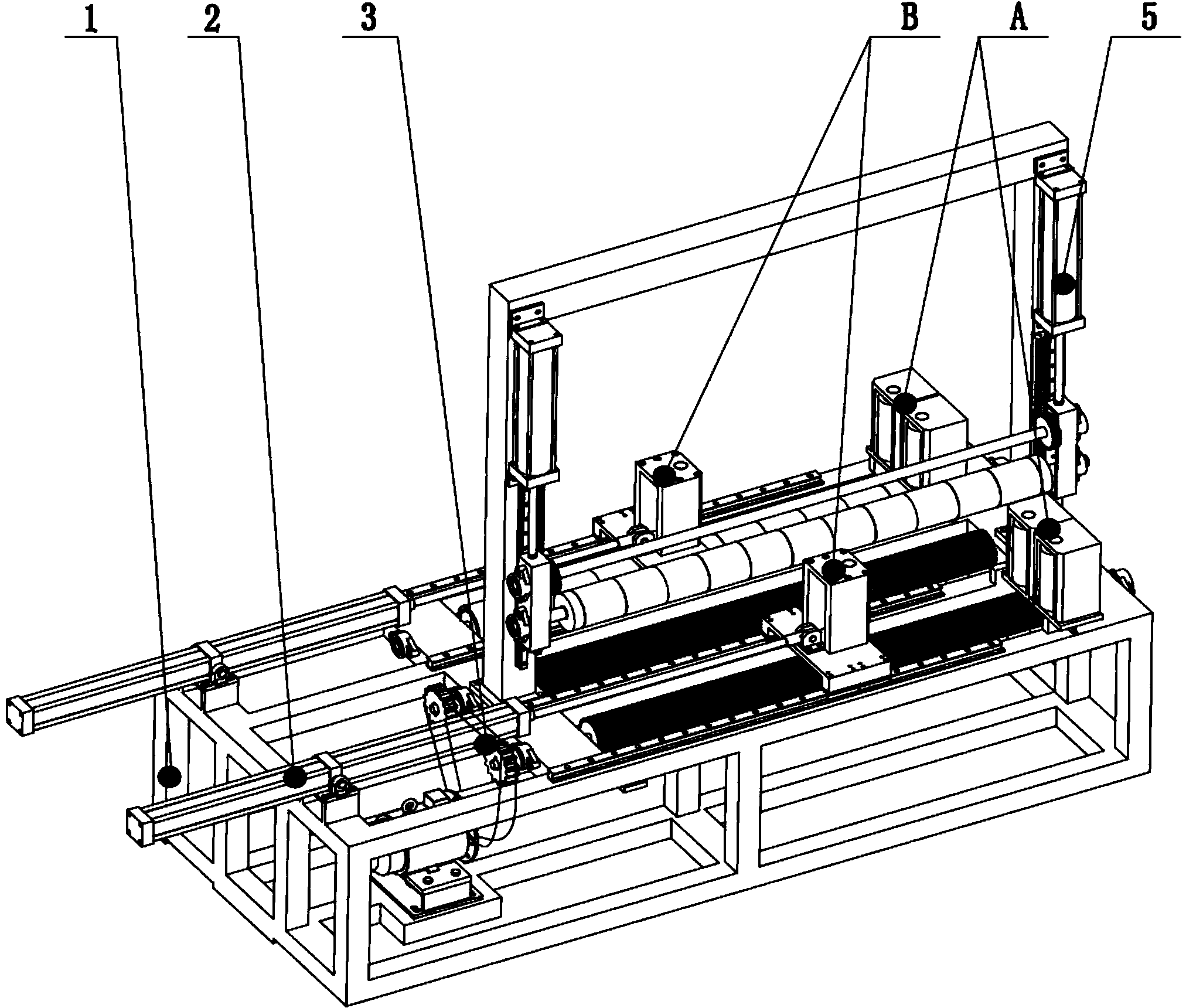 Stable clamping driving device used for H-shaped steel