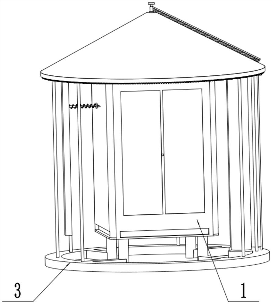 Outdoor anti-freezing power distribution cabinet