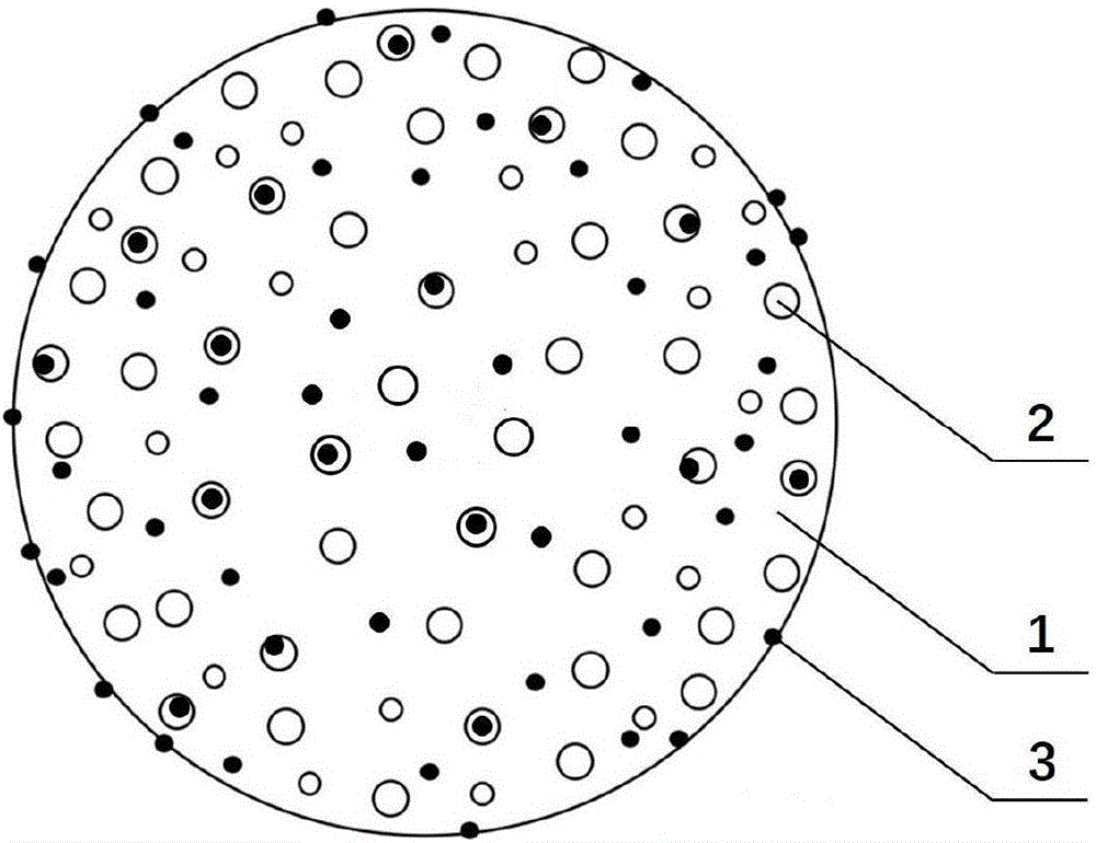 Doped gas-sensitive material having composite structure and used for NO2 gas, gas-sensitive element, production method of gas-sensitive element and application of gas-sensitive material