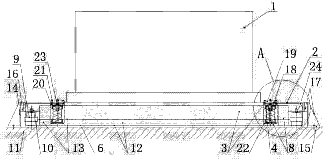 Equipment vibration isolation substrate