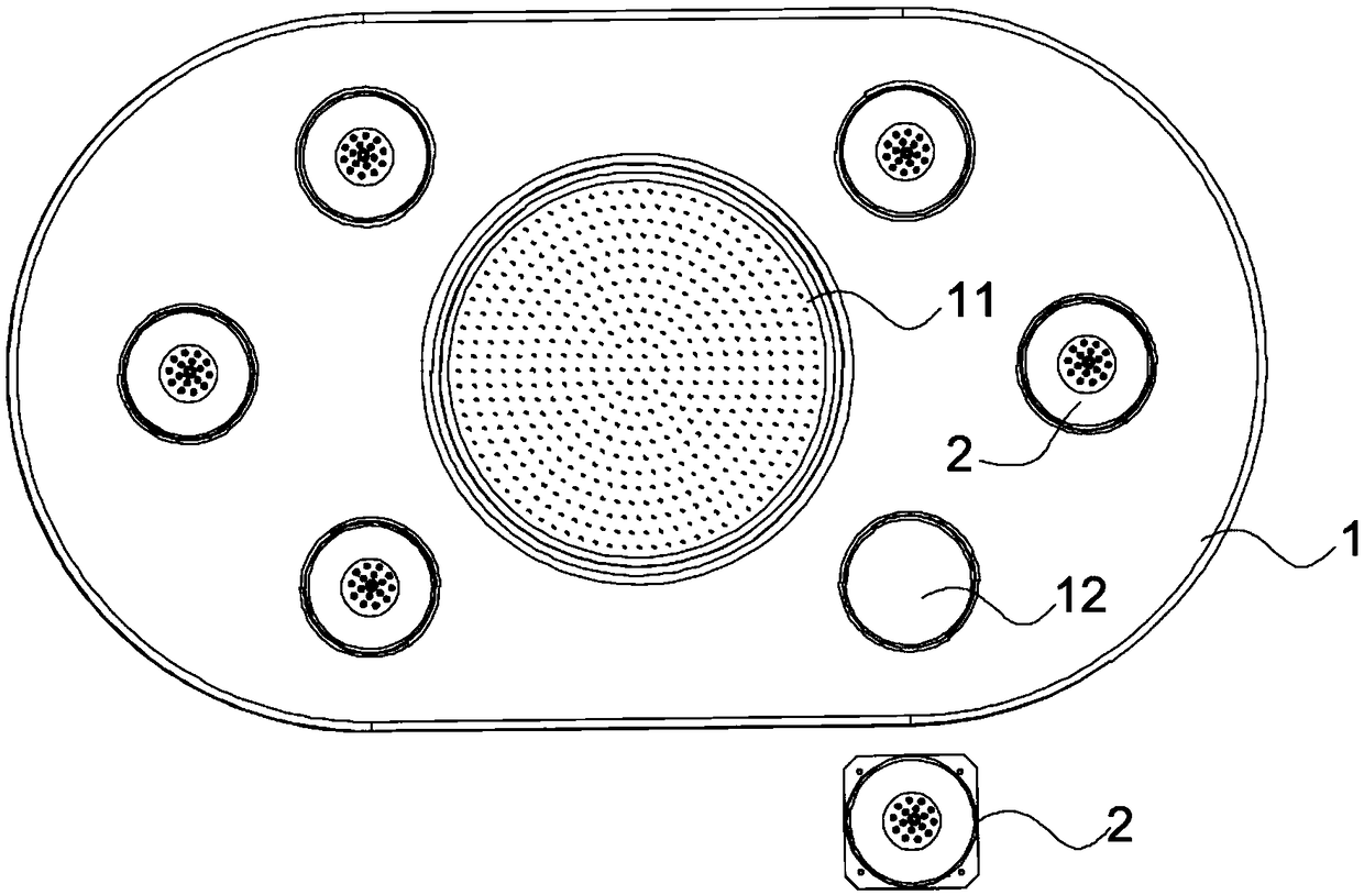 Rotary nozzle, shower and shower system