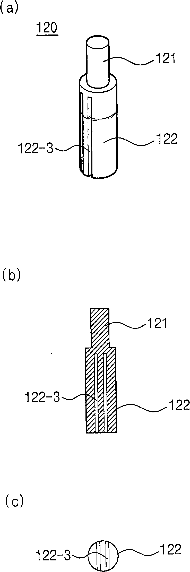 LED encapsulation having cooling pin and manufacturing method therefor