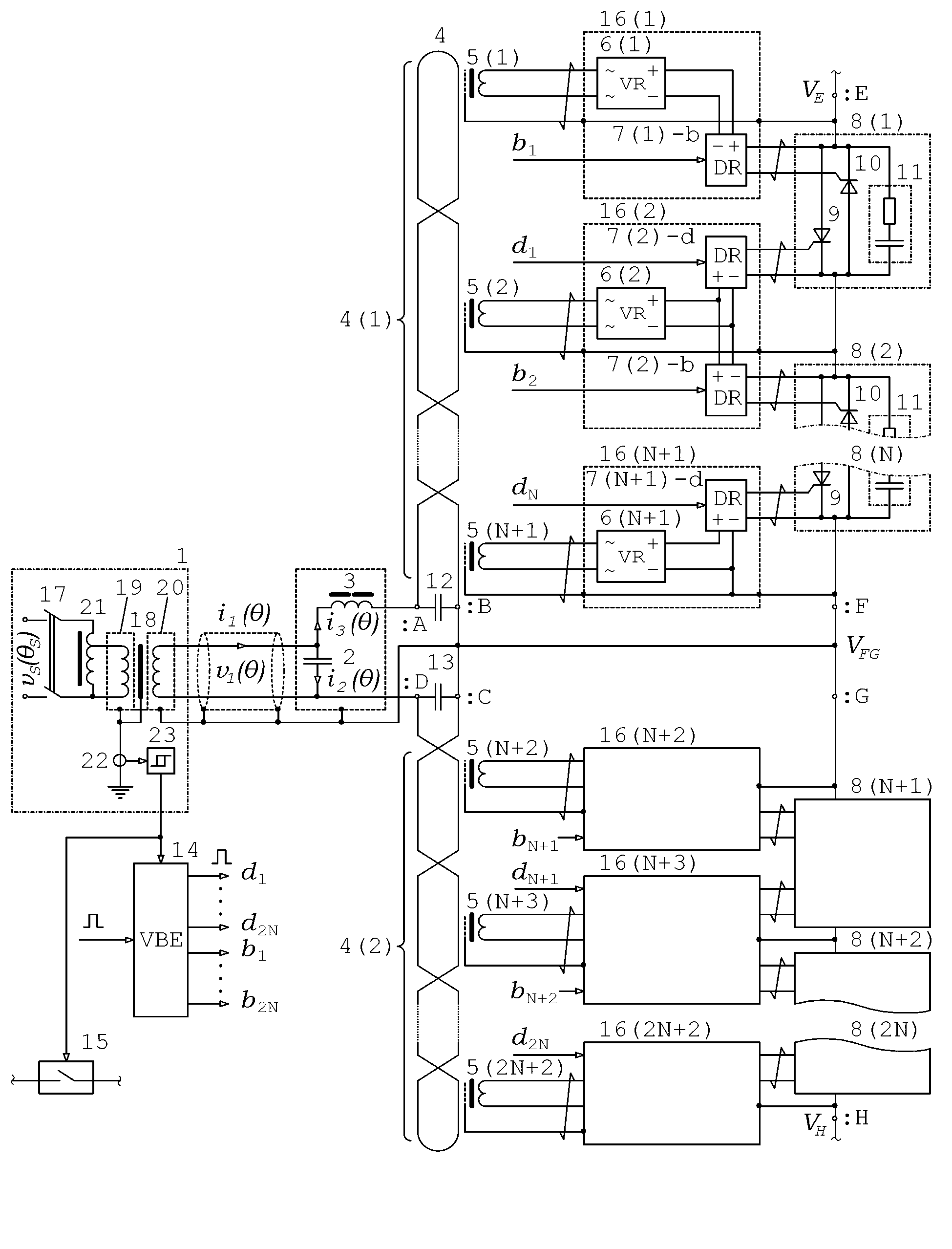 Power device for controlling power semiconductor device to form series valve group