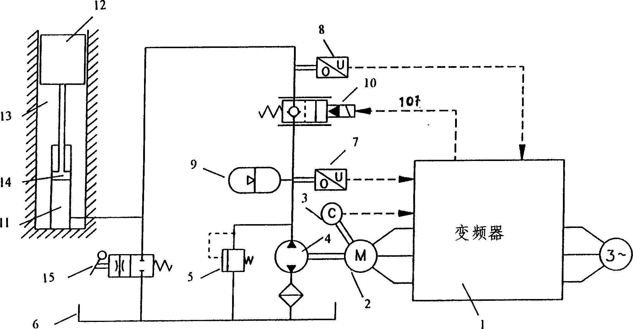 Hydraulic elevator system of improvement running performance by accumulator