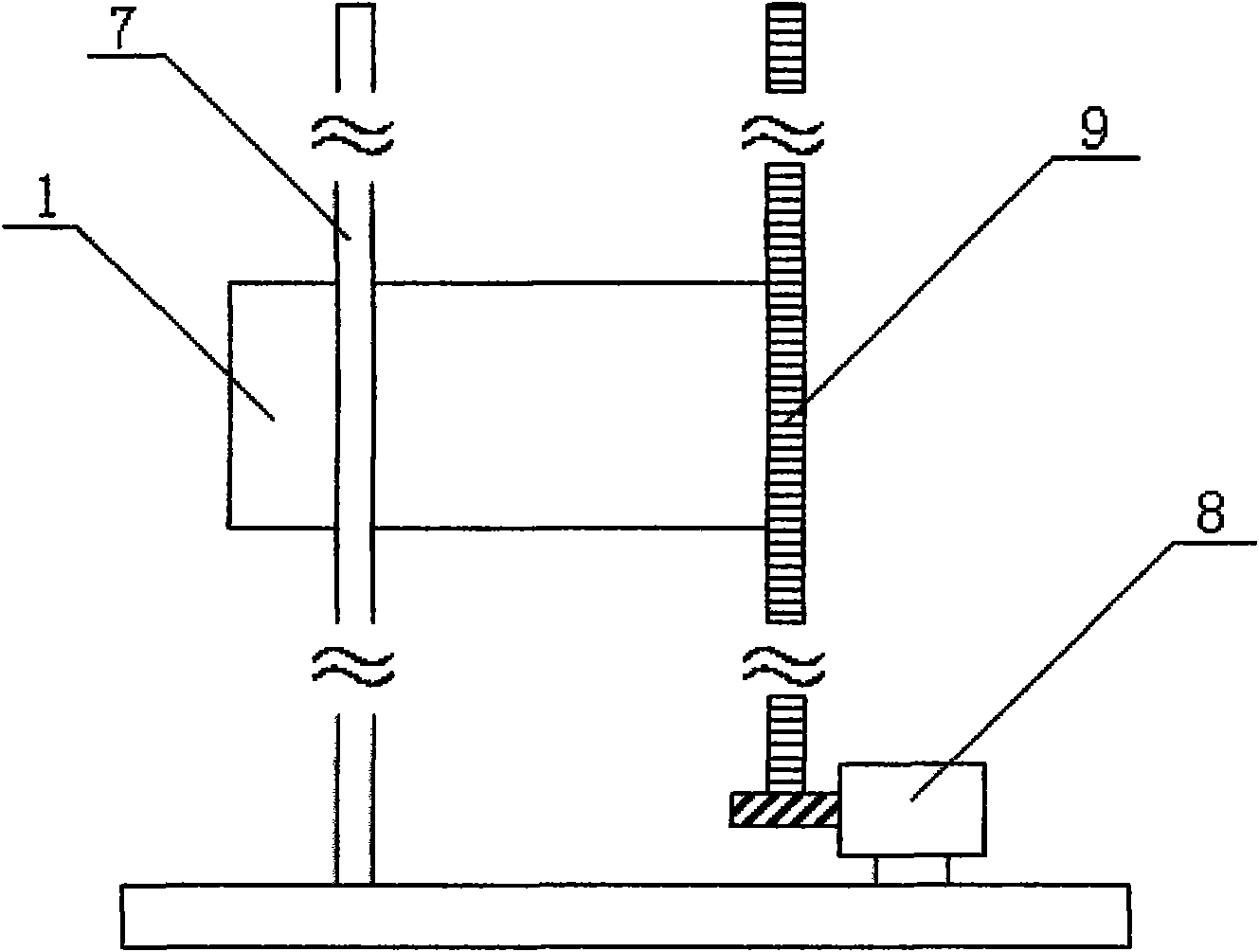 Mobile measuring instrument and measuring method of material level in storage warehouse