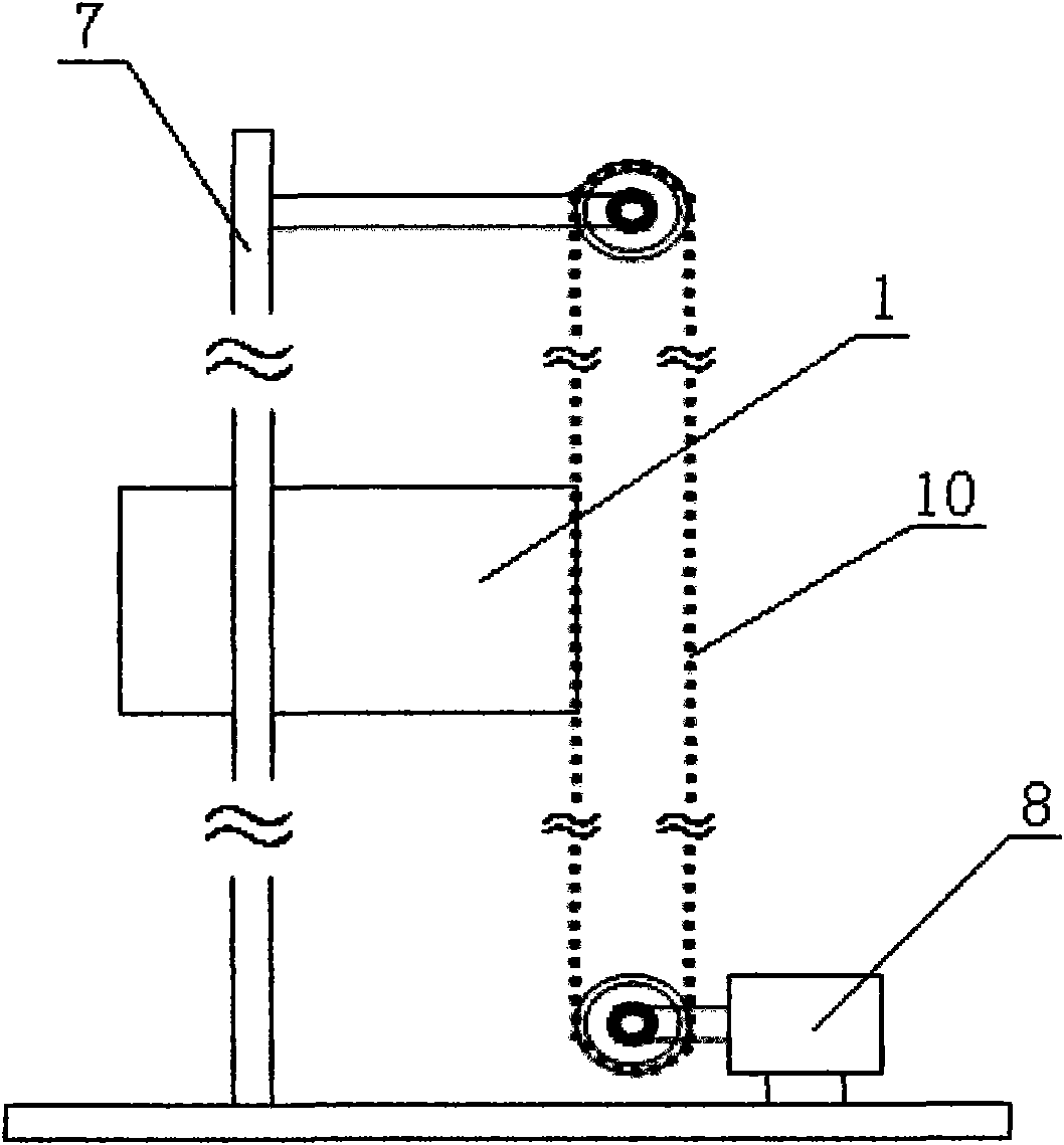 Mobile measuring instrument and measuring method of material level in storage warehouse