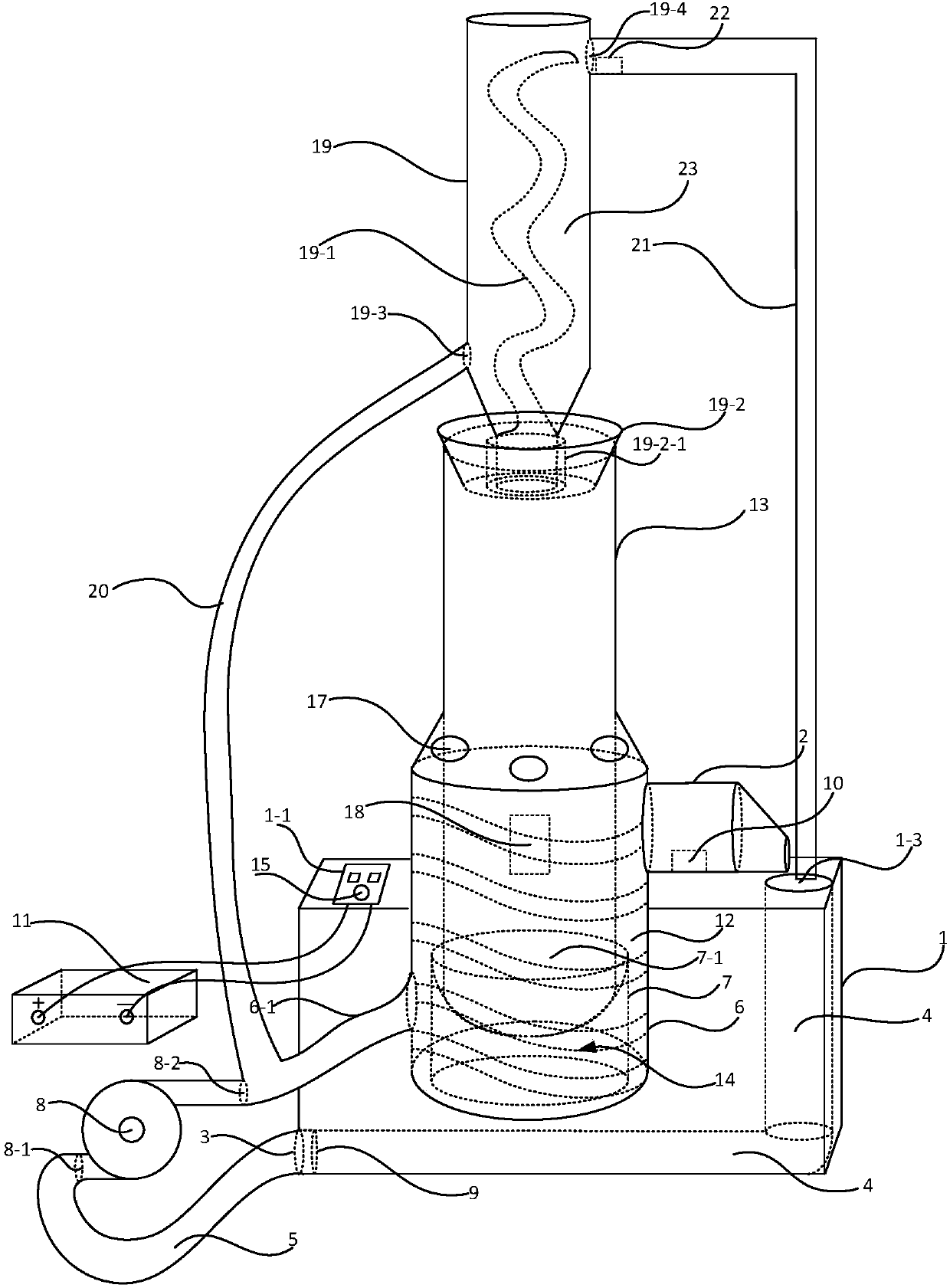 Anti-dryout condensing device for detecting metal corrosivity