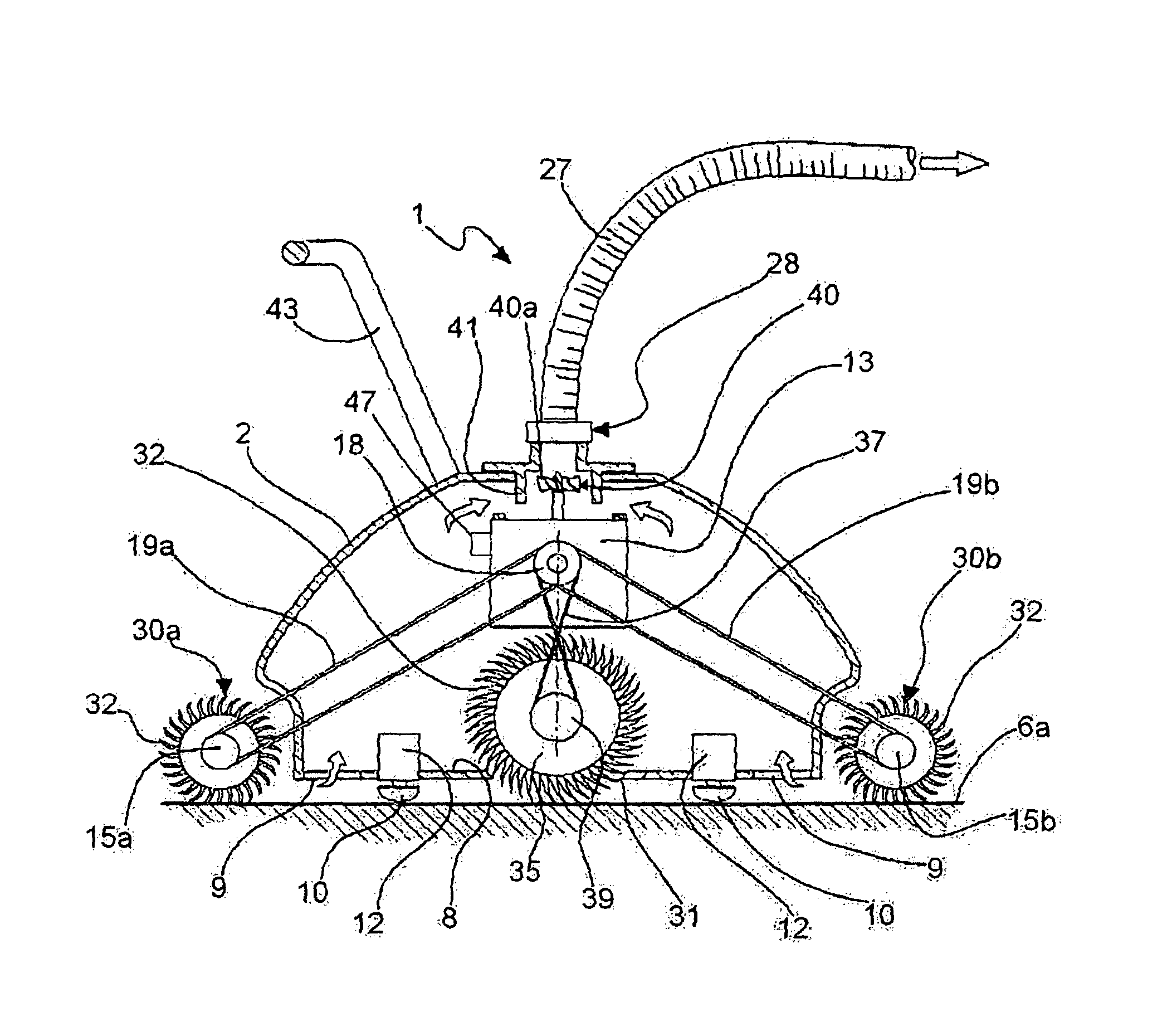 Swimming pool cleaning device