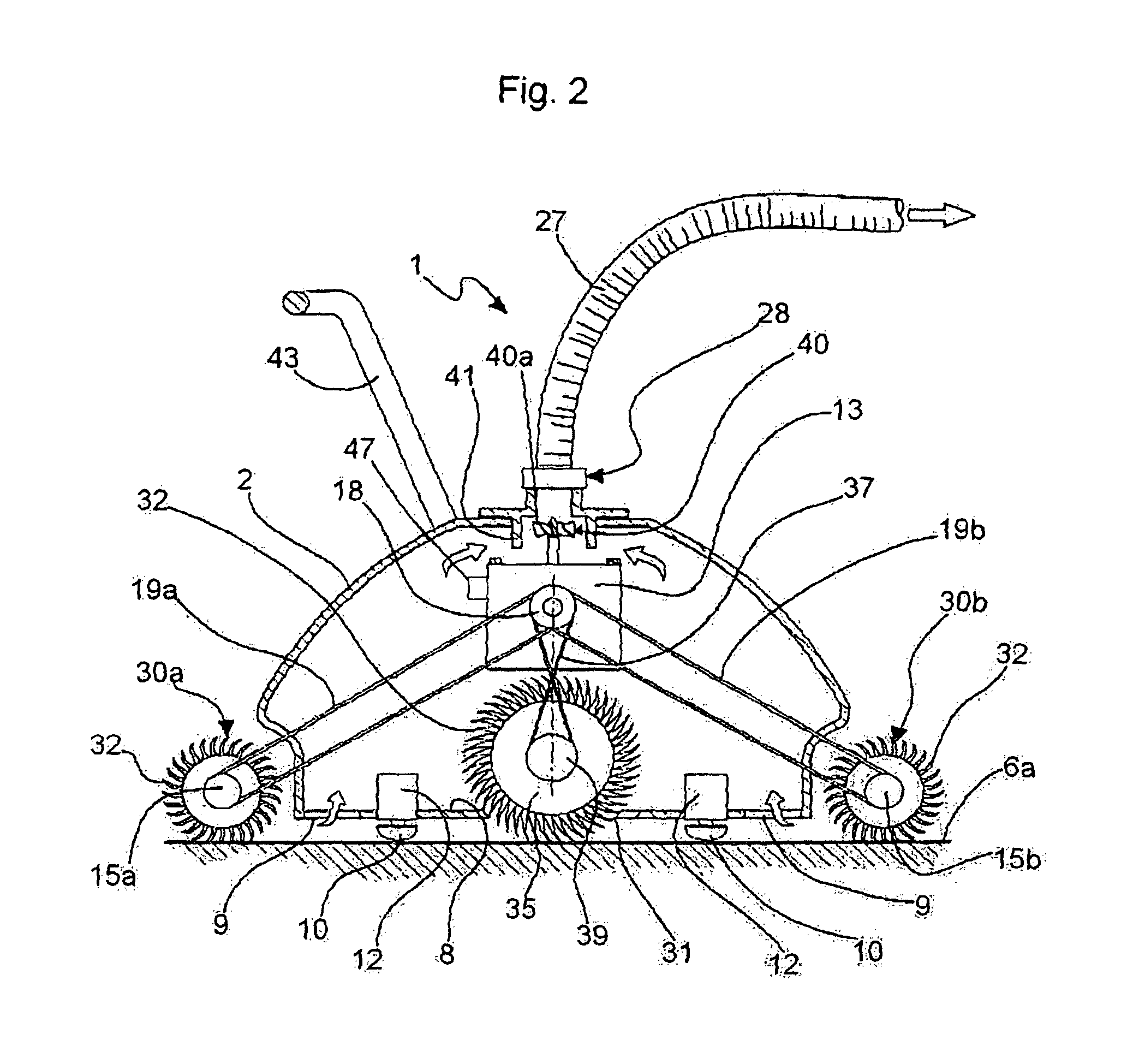 Swimming pool cleaning device