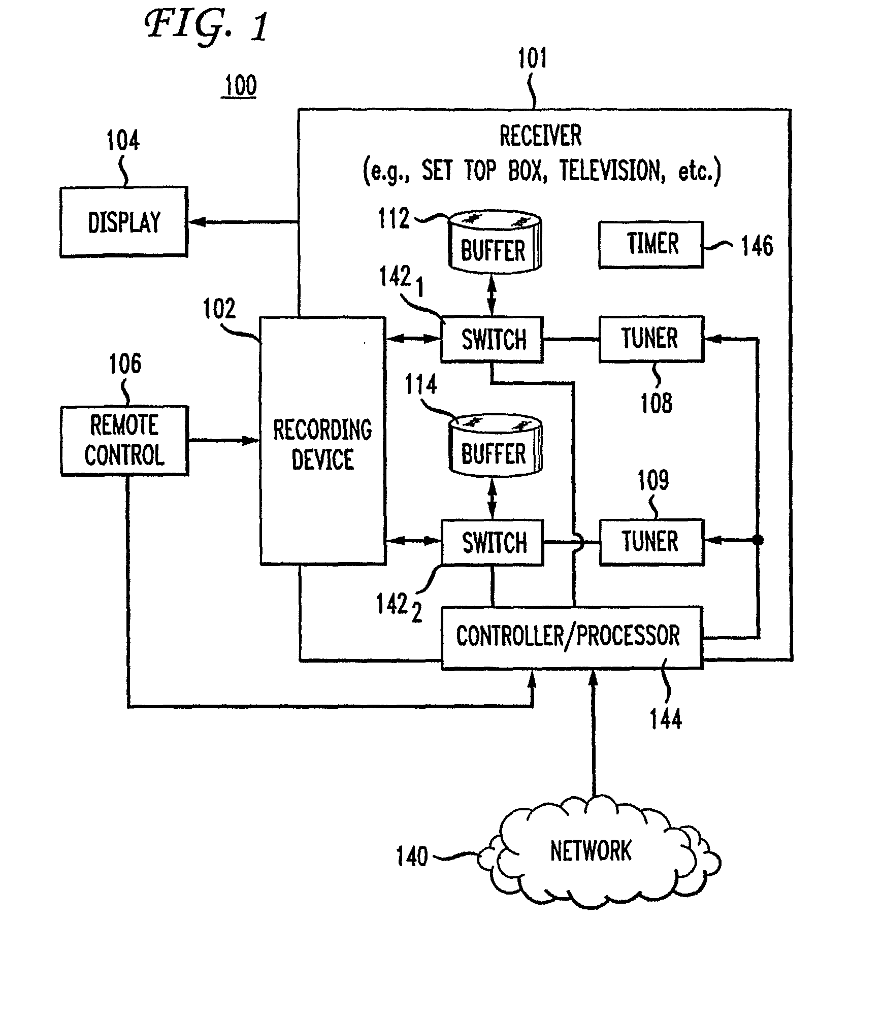 System, method and apparatus for enabling channel surfing while buffering and recording of preferred channels