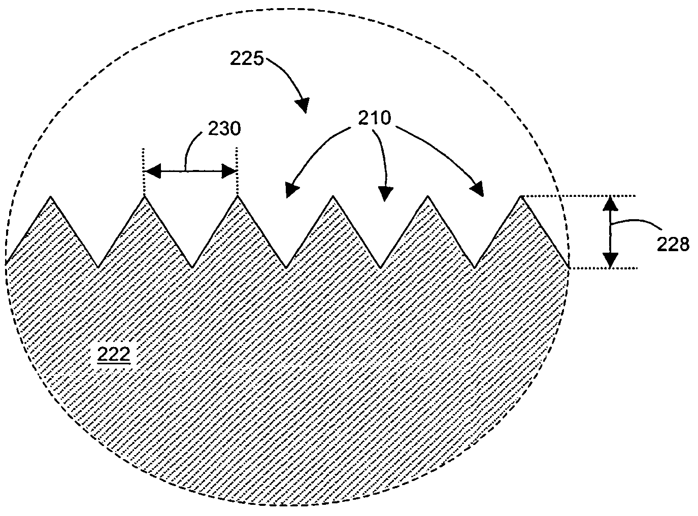 Apodized diffraction grating with improved dynamic range