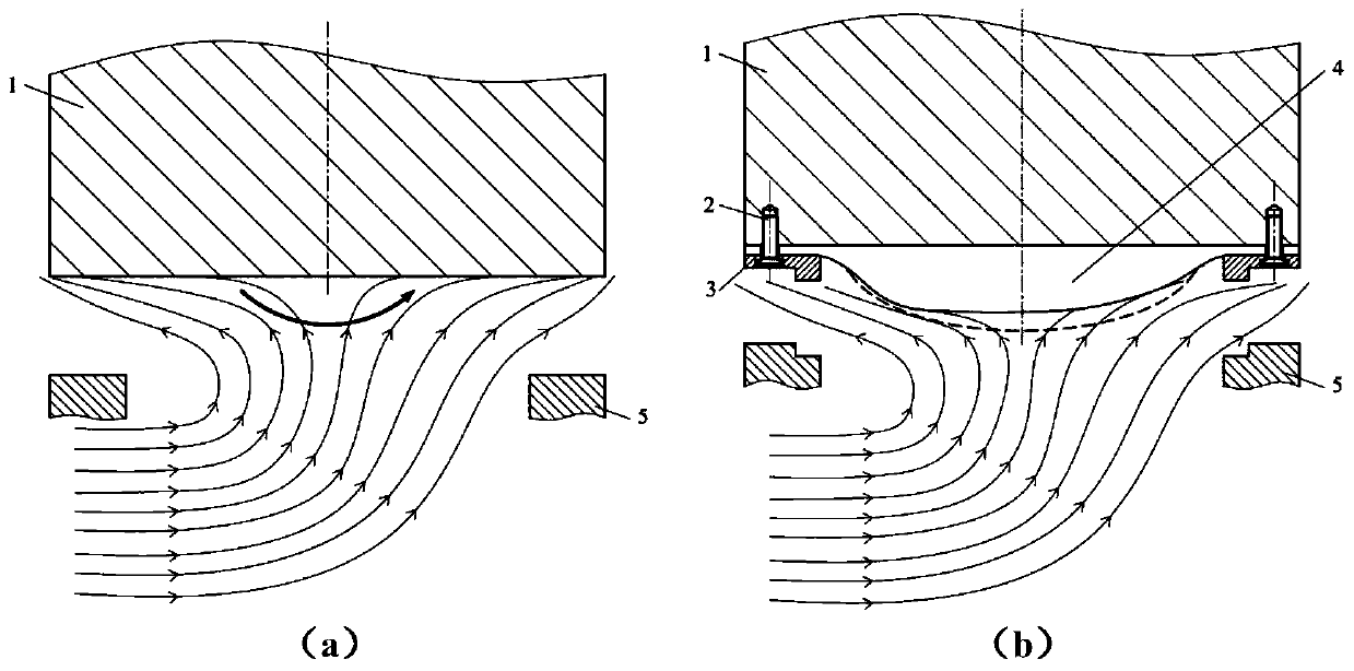 Piston type spool structure and method of rigid ring surface combined with flexible base surface