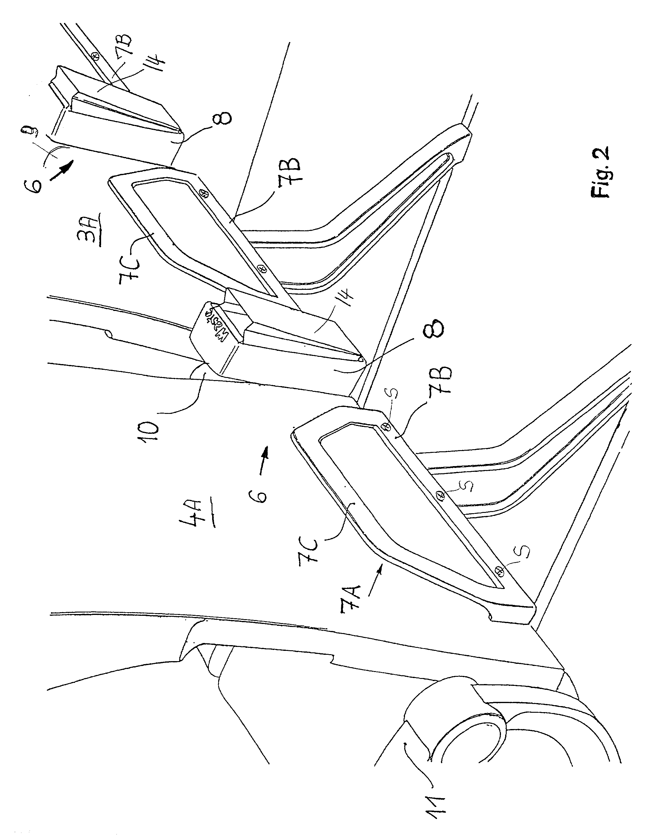 Passenger chair with a convenience device