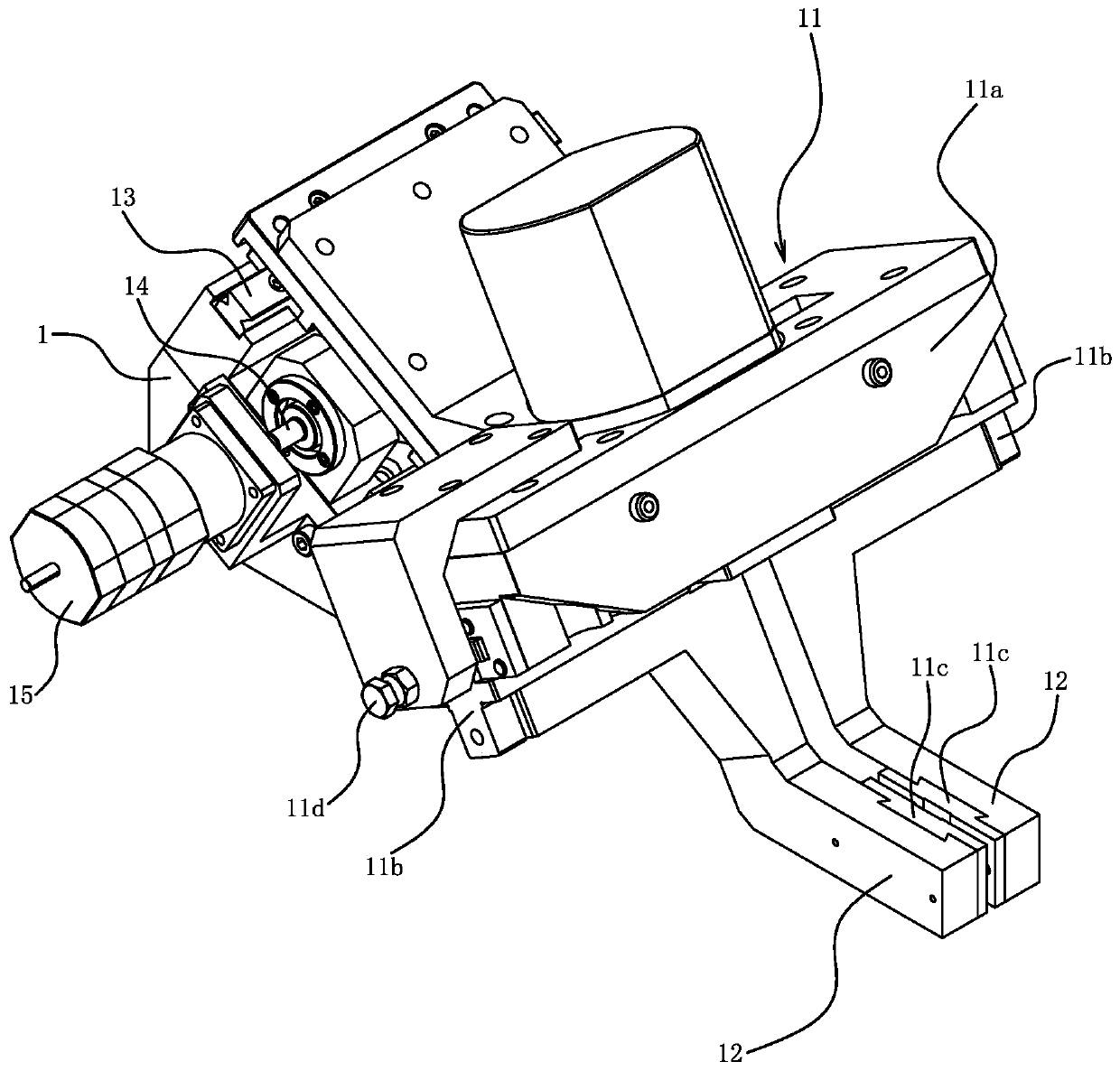 A circular saw blade welding machine