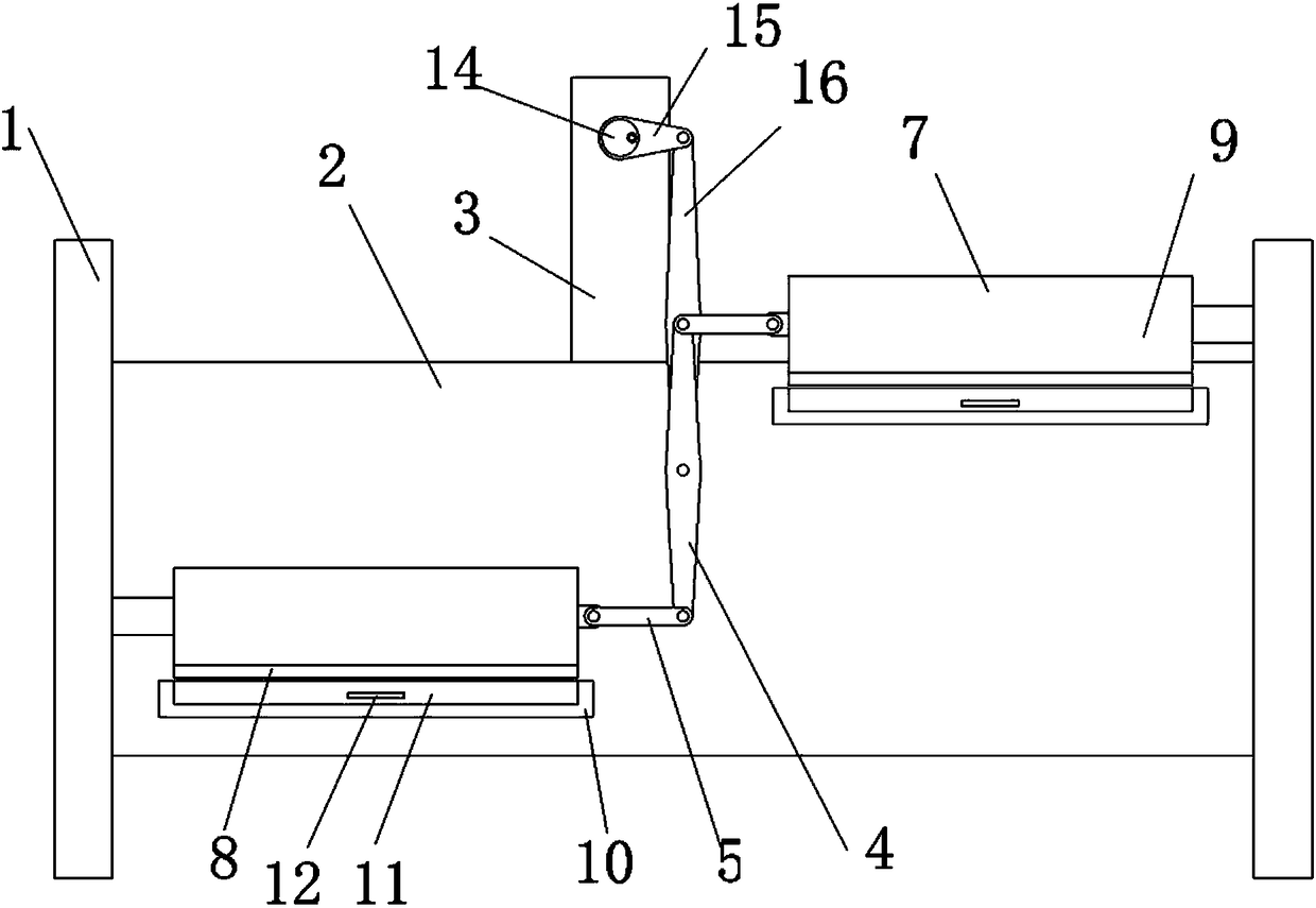 High-efficiency chopstick brushing device and application method thereof