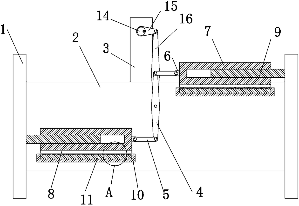 High-efficiency chopstick brushing device and application method thereof