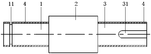 Transmission shaft on wind power generation equipment