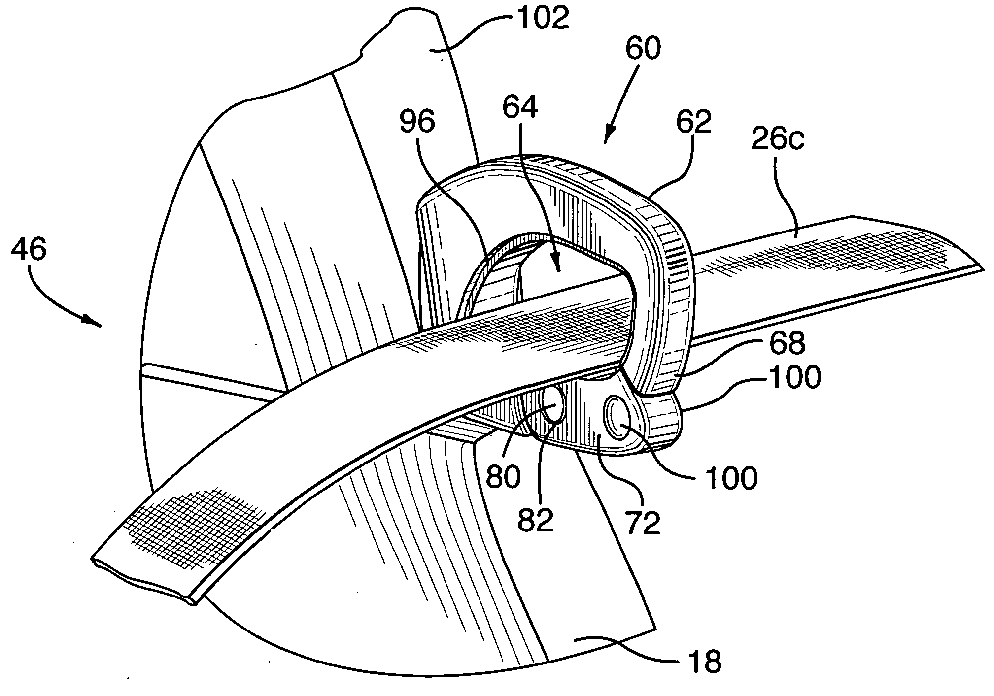 Seat-belt webbing guide for coupes and convertibles