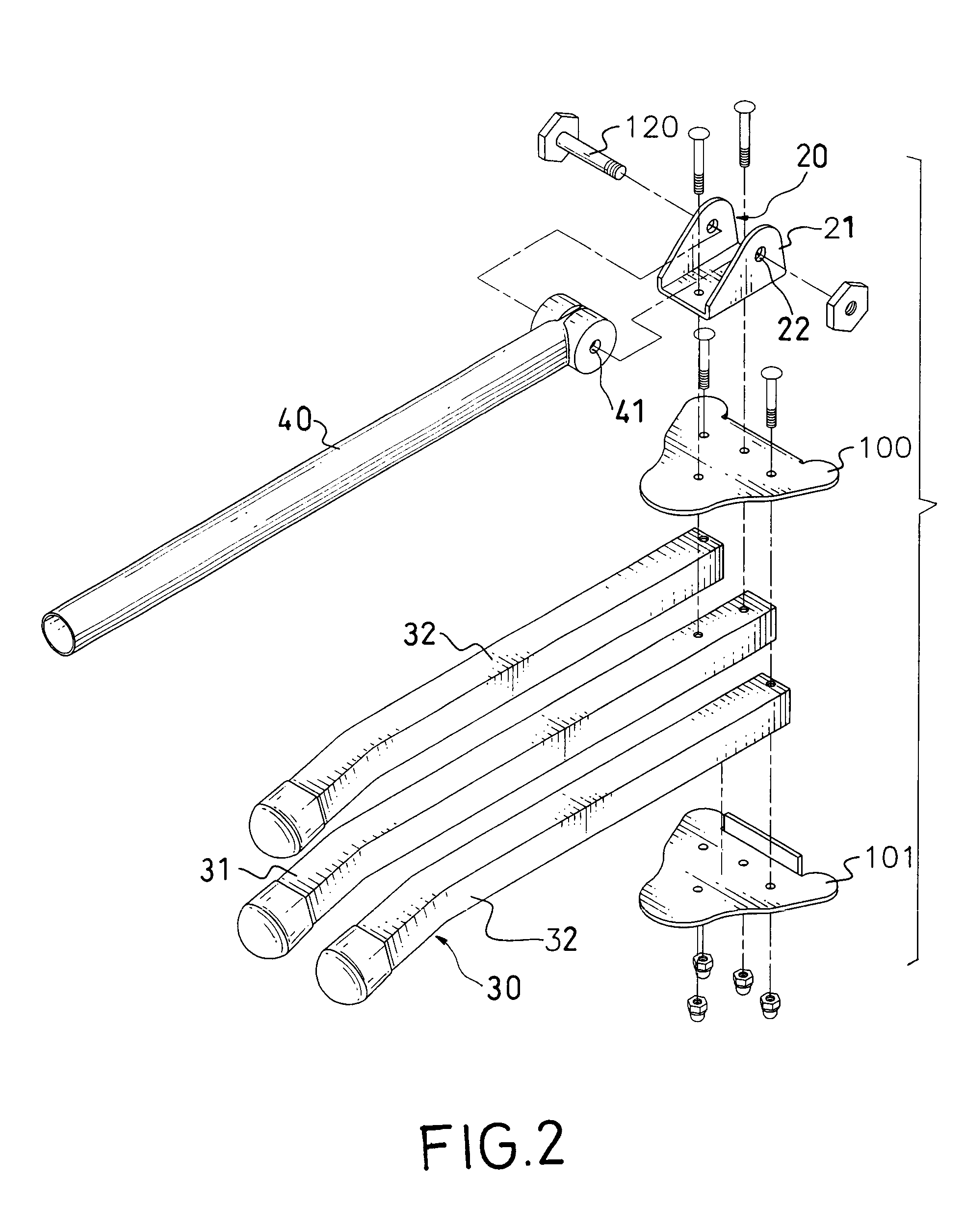 Adustable footprint tripod