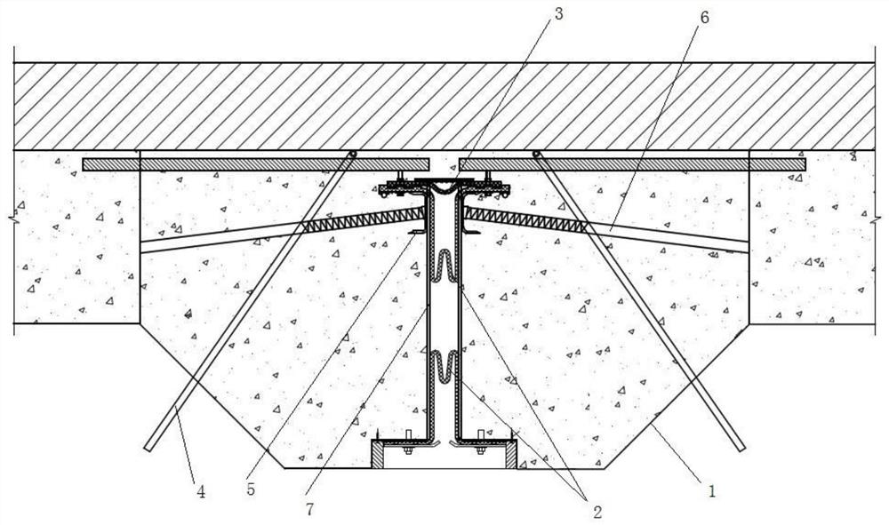 Large-section special deformation joint building method based on earthquake fracture zone