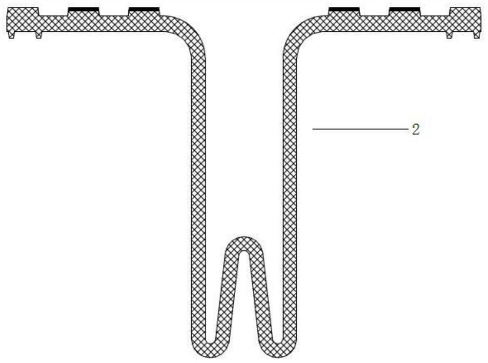 Large-section special deformation joint building method based on earthquake fracture zone