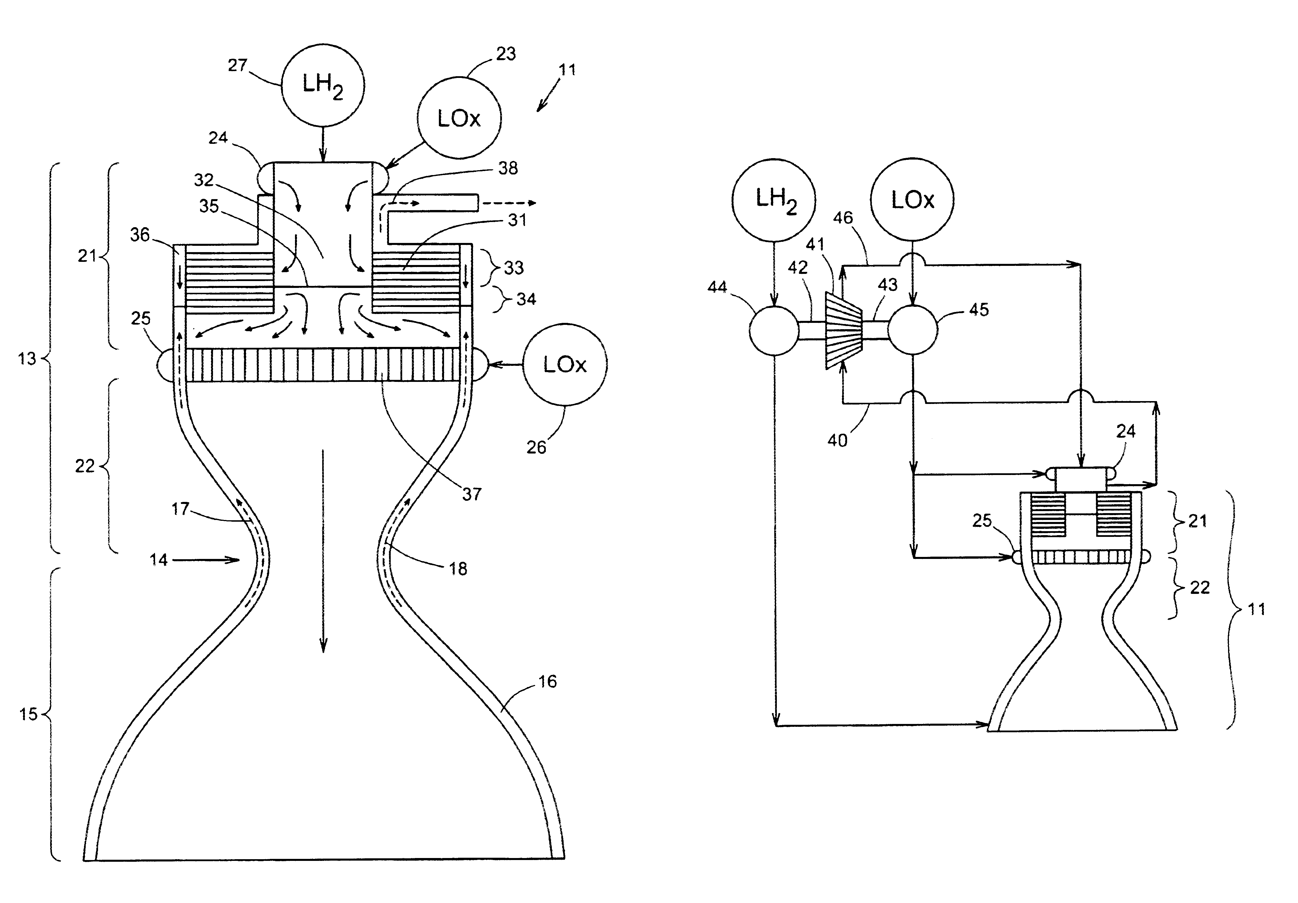 Expander cycle rocket engine with staged combustion and heat exchange